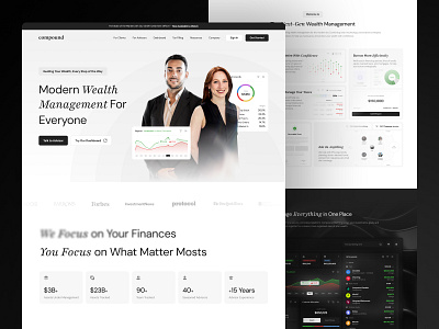Compound - Website Redesign appdesign appinspiration branding crypto design finance illustration simple ui uiux ux wealth web webdesign webinspiration website website design website inspiration