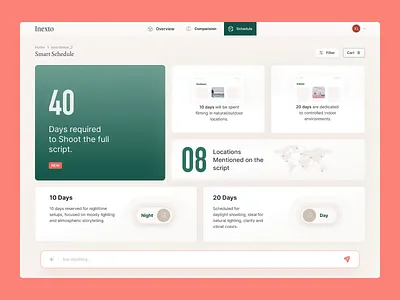 Inexto Product animation ai animation app artificial intelligence b2b branding dashboard film illustration jitter landing page minimal motion animation saas schedule showreel ui ux video web app
