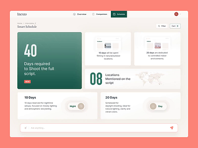 Inexto Product animation ai animation app artificial intelligence b2b branding dashboard film illustration jitter landing page minimal motion animation saas schedule showreel ui ux video web app