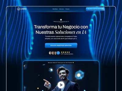 Landing page design • Lambda Automations agency ai landing page web design