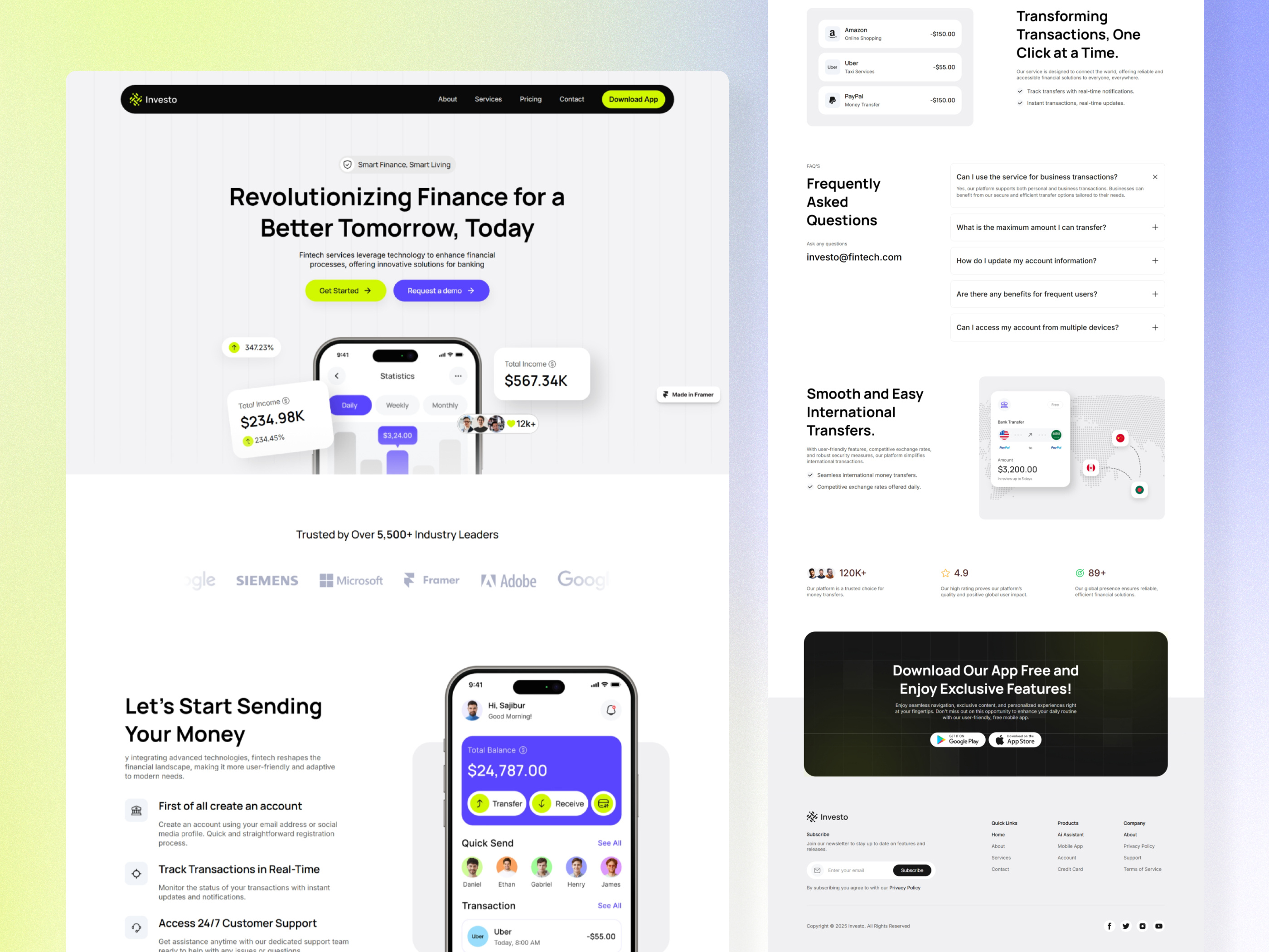 Example of Website Design For Saa S & Startups