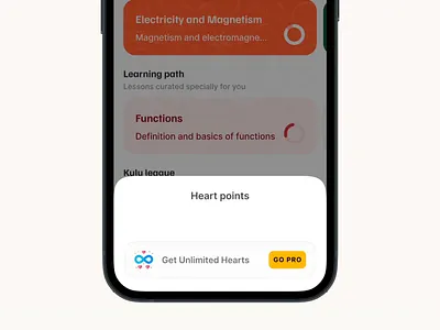 Heartpoints animation bento clean design education elearning figma grid illustration interaction mobile design motion graphics online learning ui