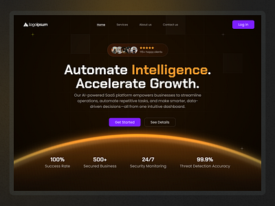 Landing page for Saas Platform availableforwork dailyui designers designwork freelancing graphic design jobhunting landingpage lookingforopportunityies mobileappdesign opentowork saas uidesign uiux userexperience userinterface webuidesign