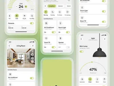 Smart Home Mobile App UI appdesign appui digitalproduct digitalproductdesign futureofliving homeautomation iosdesign mobileapp mobileappdesign mobileui mobileux productdesign smartcontrol smartdeviceui smarthome smartliving techdesign ui design uiux ux design