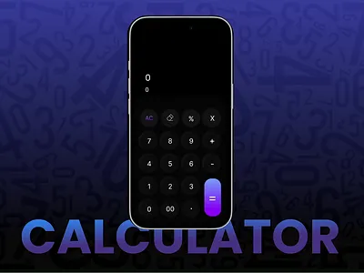 Interactive Calculator - prototyped using variables in figma. animation app design design graphic design interactive calculator interactive design logo ui ui design uiux variables