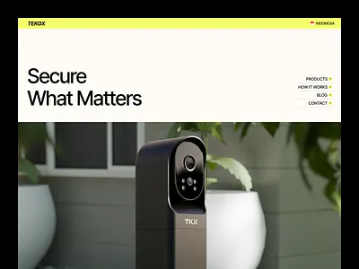 Tekox - Security Camera Website ai security camera ai graphic design product website saas security camera smart camera trending ui ui design uiux website design