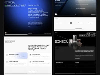 BusinessConf | Event - Template #7 blog cms concept design event landing page minimalist modern portfolio services ui ux web web design webdesign website