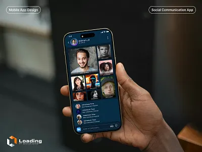 Social Media App UI Design | Profile, Feed & Story Screens 3d animation appinterface branding feeddesign figma graphic design instastyle logo messaging mobileappdesign motion graphics postinteraction profileui socialapp socialmedia stories ui uiux