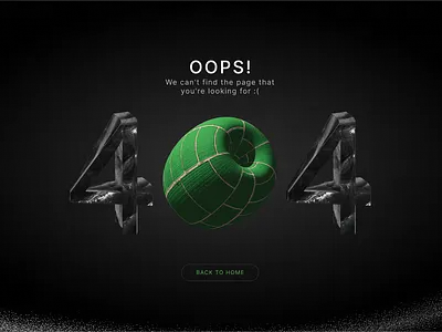404 — Oops! Page Not Found 3d 404 animation branding concept creativity design designing glitched out graphic design illustration layout logo motion graphics page page not found ui uiux website