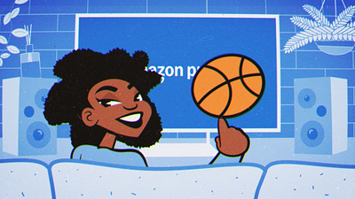 Amazon Prime BR’s NBA Sponsorship X Epic amazon animation art cartoon characters digital epic sponsorship
