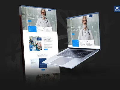 Medical Health Landing Page Design care graphic design helth landing medical medical page page ui ux website