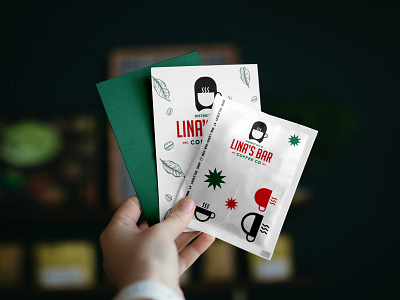 Logo and Branding concept for "Lina's Bar." brand designer brand identity branding coffe coffee coffee shop graphic designer logo logo ideas logo identity logo maker logos mockups package package design