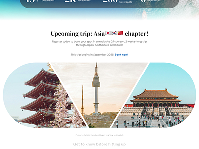 travel agent website landing page design agency agent branding clean cta design figma framer graphic design holiday illustration landing page light minimal real responsive travel ui ux vacation