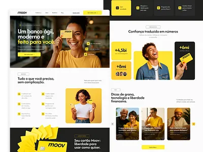Moov Bank - Ui Design Website figma landing page ui ui design uiux user interface web design