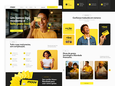 Moov Bank - Ui Design Website figma landing page ui ui design uiux user interface web design
