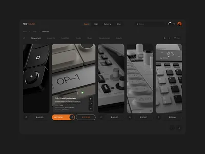 Web Interface Design. Music design ui ux web website