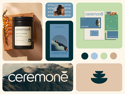 Ceremone Branding and Packaging Design - Supplement 3d branding colors detox health label logo medical medicine minimal natural packaging packaging design supplement ui