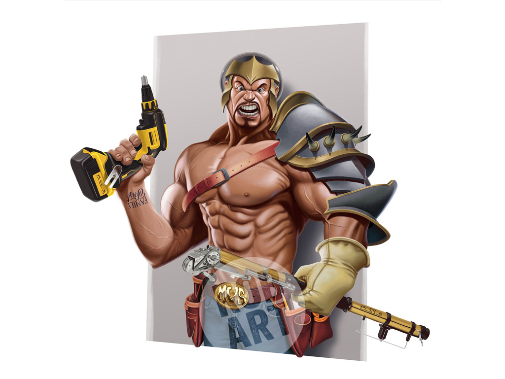 Example of Mascot Caricature Illustration