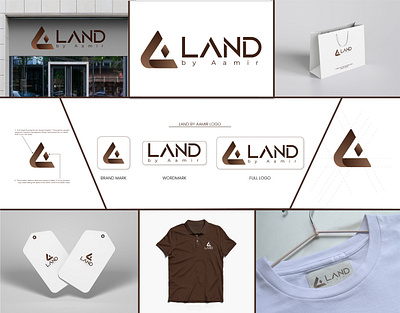 L + A Monogram Logo for LAND by Aamir – Men’s Fashion Branding adobe illustrator adobe photoshop branding design elegant logo design graphic design graphic designer lamia akter