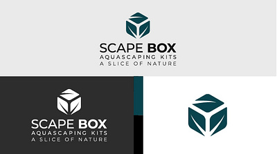 LEAF AND BOX MINIMAL AND MODERN LOGO DESIGN SCAPE BOX 3d box branding design graphic design illustration leaf logo logodesigner logomaker minimal modern motion graphics scape typography ui ux vector