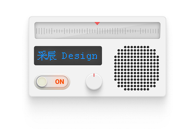 Radio app design illustration