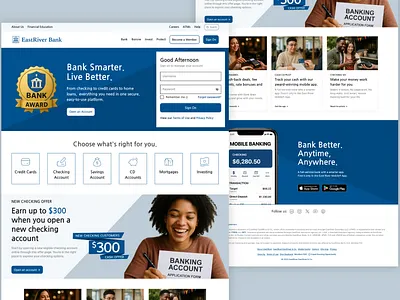 Banking Landing Page banking banking landing page landing page ux uxdesign