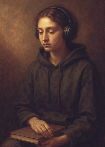 Quiet Renaissance ai assisted art character illustration contemporary art digital painting fine art inspired mixed media modern renaissance moody realism surreal portrait visual storytelling