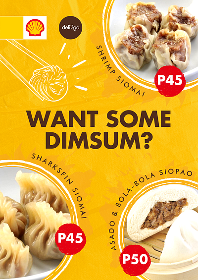 Dimsum Poster graphic design