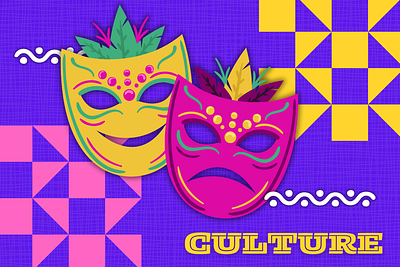 CULTURE art banner creative graphic design logo