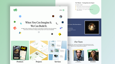 Higain Labs — Website design branding design landingpage techcompany typography ui uidesign ux