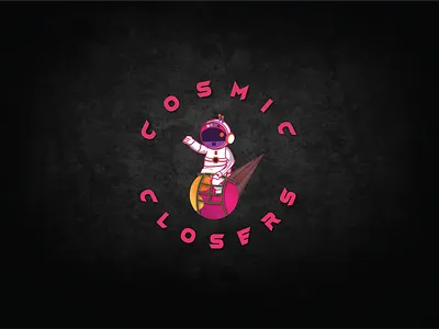 Cosmic Closers Logo Design cosmic closers logo mascot