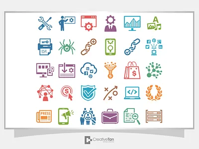 Vector Icons Set Design graphic design icon design icons icons set illustrations illustrator vector icons