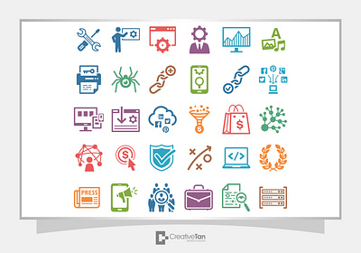 Vector Icons Set Design graphic design icon design icons icons set illustrations illustrator vector icons