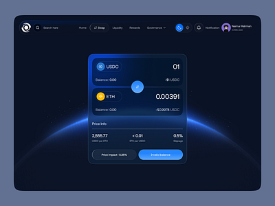 Solidly - Crypto Decentralized Dashboard amm crypto crypto dashboard crypto exchange crypto swap crypto trading cryptotradingplatform defi ui defidesign liquidityprotocol swap web design