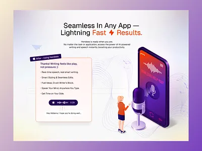 🚀 Seamless AI Writing Experience UI – Built in Figma ai writing branding creative dashboard design graphic design modern portal talks web website