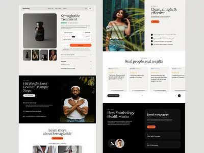 Healthcare - Product Detail Teleheatlh ecommerce hair loss healthcare healthcare lading page healthcare website product design product detail product page sexual health shop now shopify telehealth telehealth landing page ui ui ux user experience ux weight loss wellness