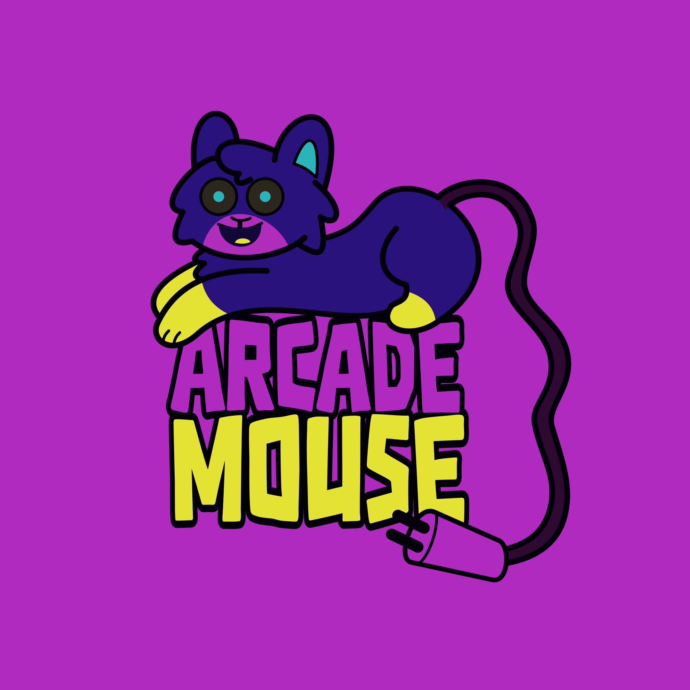 Logo Design for Arcade Mouse cartoon art commission design digital art freelance work graphic design logo logo design logo design branding mouse vector vector art
