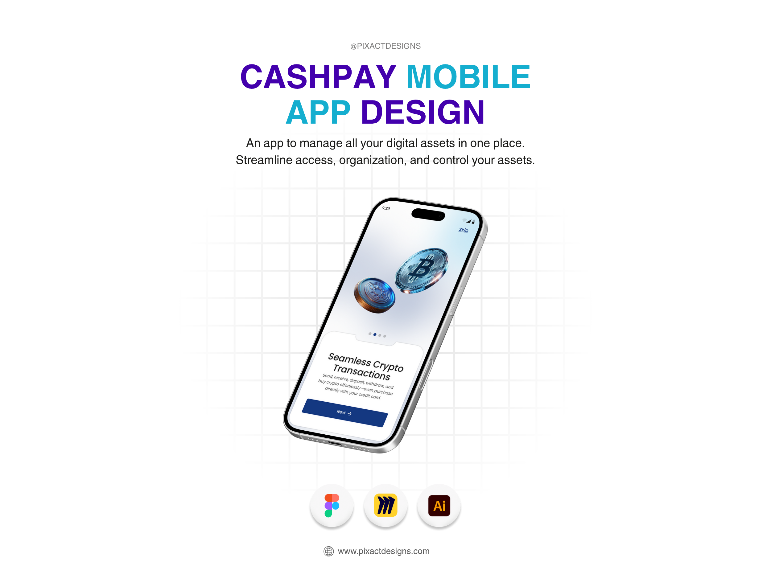 CashPay Mobile App Design by Pixact app case study crypto get in touch graphic design mobile mobile app splash screen ui ui ux user flow ux ux case study ux design