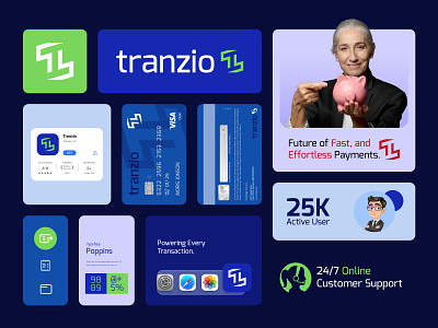 Logo Branding Analysis For Tranzio brand identity branding design graphic design illustration logo logo design payment tranzio vector