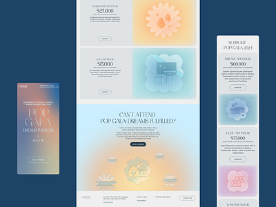 Elegant UI/UX Design for PoP Gala 2024 3d design design studio graphic design interface landiing page landing mobile ui ux web web design webflow