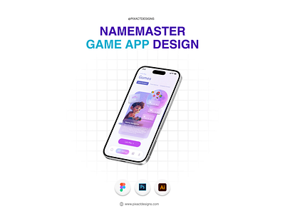 NameMaster Game Application Design by Pixact app design mobile app design ui ui ux