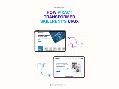 SkillRent Web Application Redesign by Pixact ui
