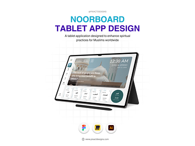 NoorBoard Tablet App Design by Pixact tablet ui