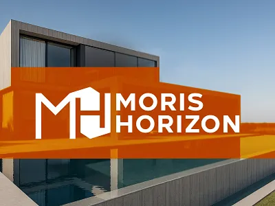 Logo & Brand Identity for MORIS HORIZON abstract art ai generation architecture branding construction cyprus graphic design graphics home seller logo premium business presentation typography vector