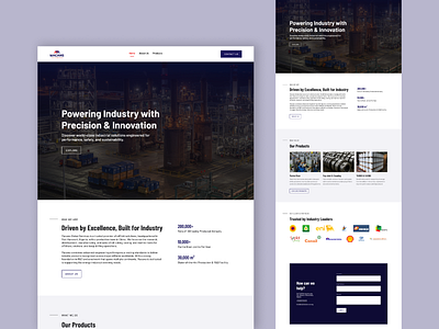 Website Design for Macans branding design engineering illustration industrial industrial design landing page oilandgas product design ui ux website