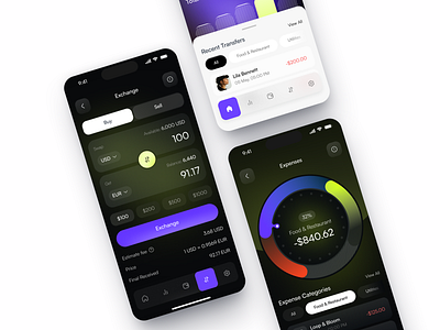 Mobile design for Fintech app app design application application design design interface ios app ios app design mobile mobile app mobile app design product product design service startup ui uiux ux
