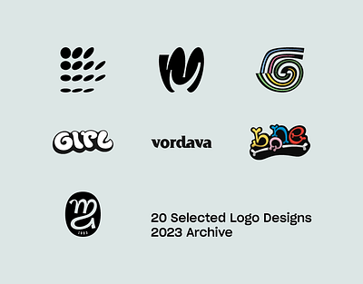 20 Selected Logo Designs: Marks & Symbols (2023 Archive) 3d logo abstract logo branding design geometric logo icon illustration letter logo lettering logo logo design logotype minimalist logo modern logo monogram negative space logo simple logo typography ui ux