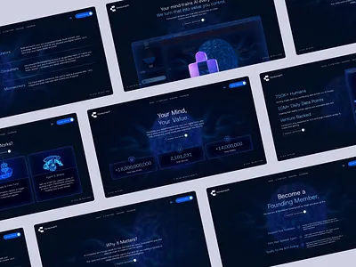 ConsumerFi Website Design - AI-Powered Web3 Dashboard Protocol blockchain