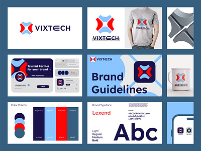 Vixtech Brand Agency Logo & Branding agency brand branding business company concept corporate creative logo marketing minimalist modern service software studio tech technology ui ux web