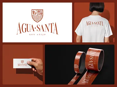Agua Santa branding design graphic design illustration logo mockup vector